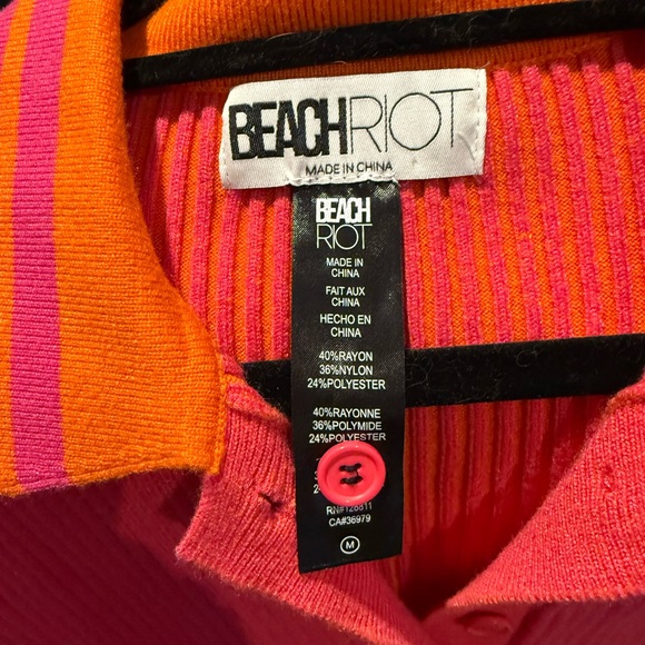 Beach Riot Fuchsia Ribbed Mini Dress - Picture 4 of 4